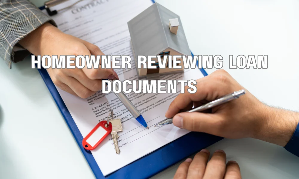 Homeowner comparing a personal loan and credit card financing options for emergency roof repair expenses.