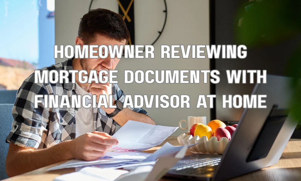 Florida homeowner reviewing home equity financing options for a roof replacement with a financial advisor