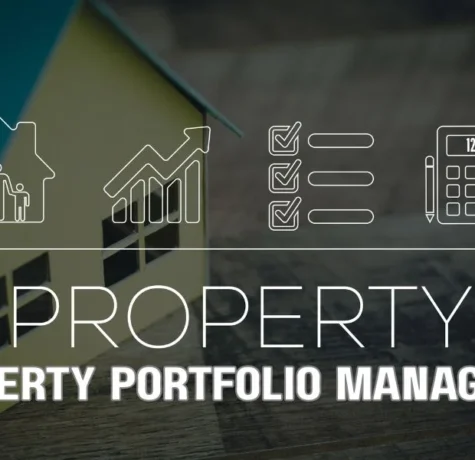 Commercial flat roof asset management across multiple properties with facility managers reviewing roof conditions, maintenance schedules, and capital planning reports.