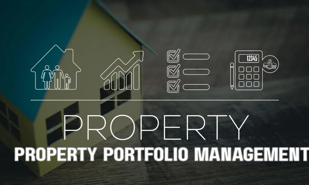 Commercial flat roof asset management across multiple properties with facility managers reviewing roof conditions, maintenance schedules, and capital planning reports.