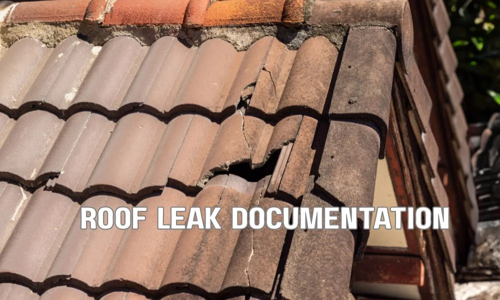 Documenting hurricane roof damage with photos, videos, and written records for a commercial insurance claim