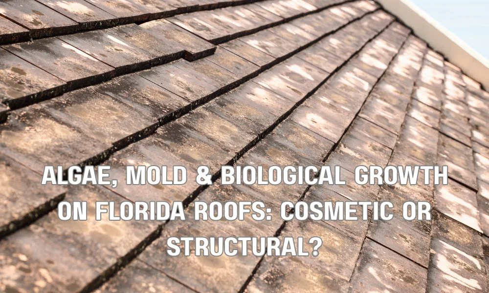 Algae, Mold & Biological Growth on Florida Roofs: Cosmetic or Structural?