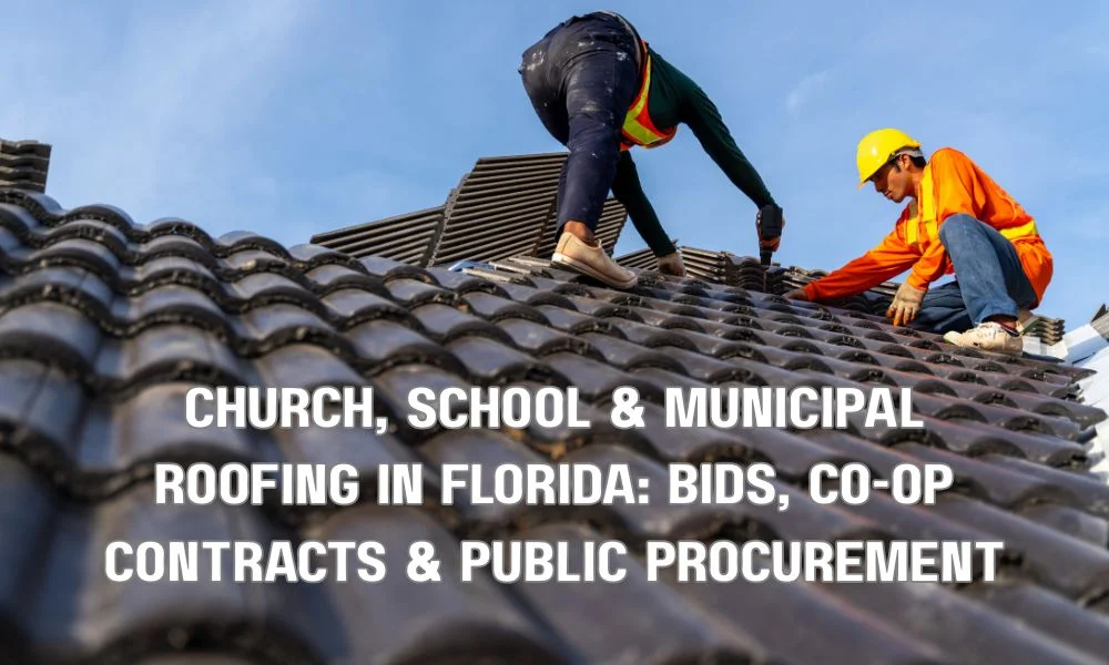 Church, School & Municipal Roofing in Florida: Bids, Co-Op Contracts & Public Procurement