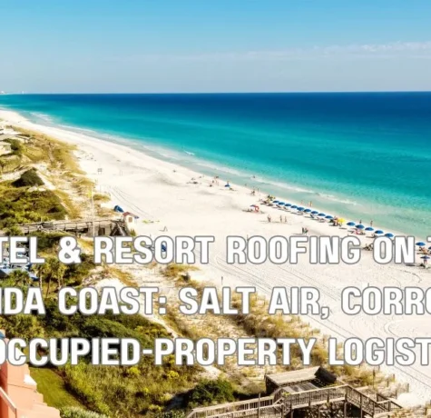 Hotel & Resort Roofing on the Florida Coast: Salt Air, Corrosion & Occupied-Property Logistics