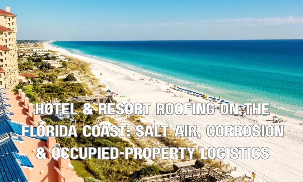 Hotel & Resort Roofing on the Florida Coast: Salt Air, Corrosion & Occupied-Property Logistics