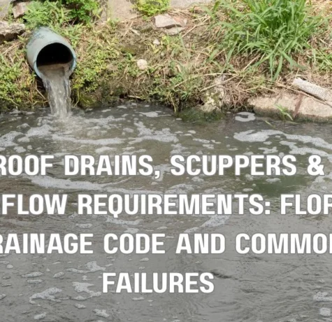 Roof Drains, Scuppers & Overflow Requirements: Florida Drainage Code and Common Failures