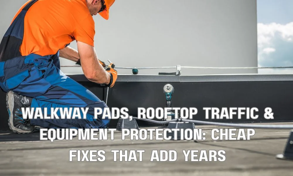 Walkway Pads, Rooftop Traffic & Equipment Protection: Cheap Fixes That Add Years