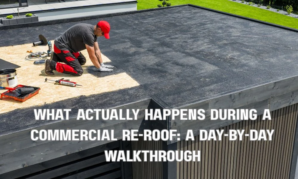 What Actually Happens During a Commercial Re-Roof: A Day-by-Day Walkthrough